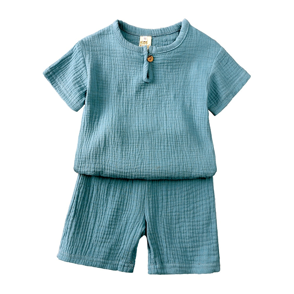 Toddler Summer Boy Girl Outfits Cotton