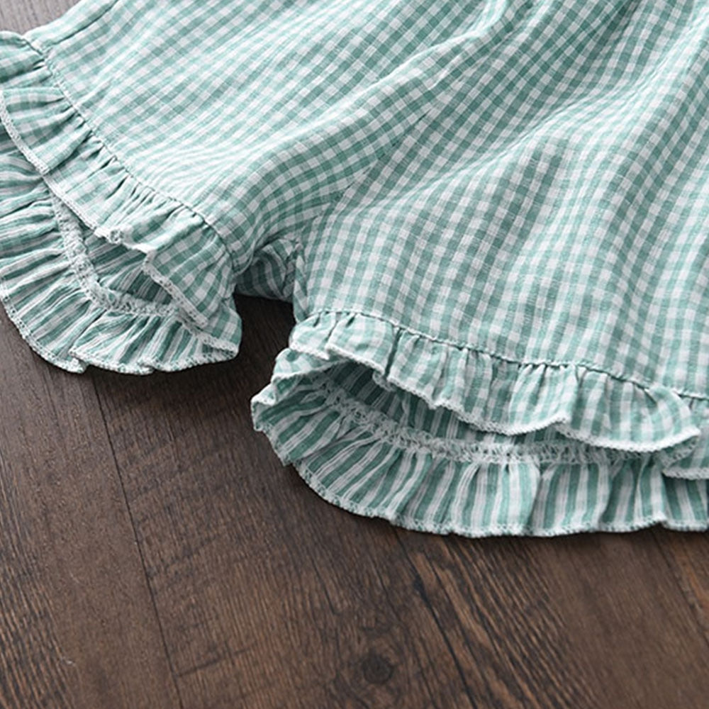 Summer Kids Clothes Floral Set