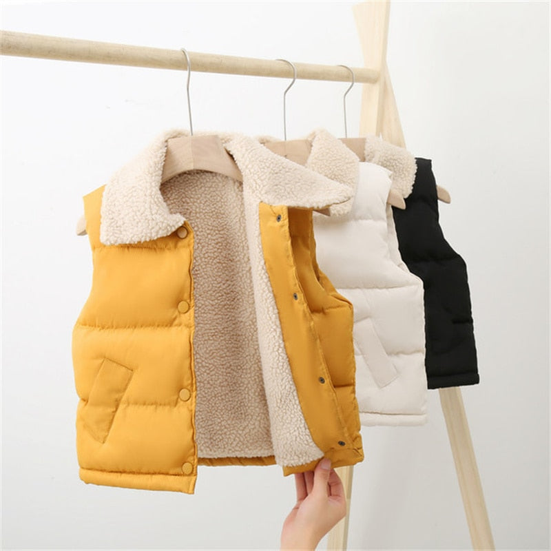 Autumn Winter New Boys Girls Sleeveless Vest
