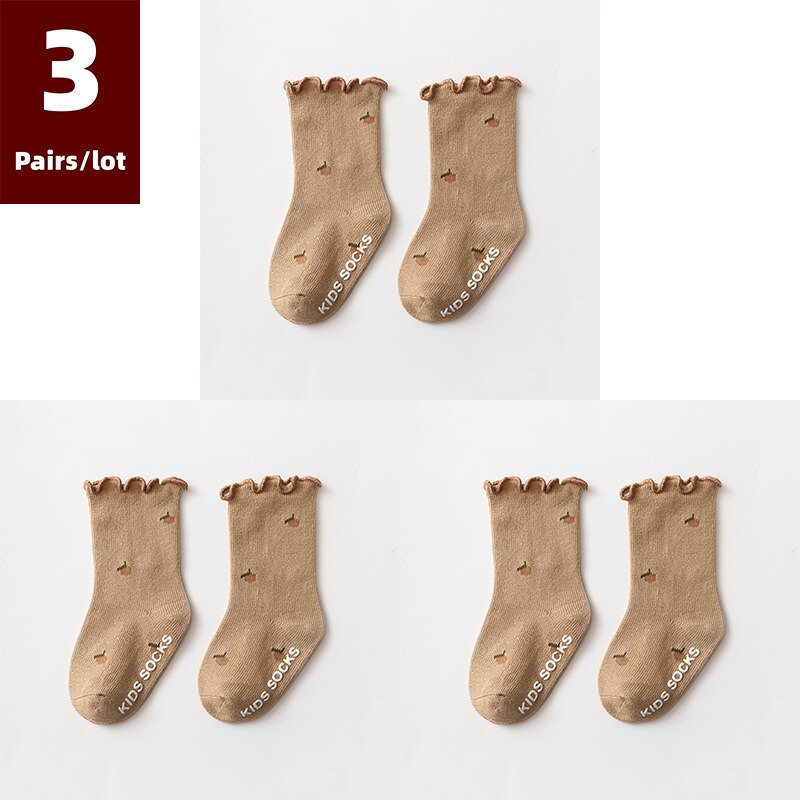 3 Pairs/lot Children's Socks Anti Slip