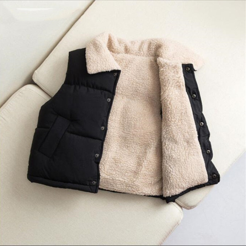 Autumn Winter New Boys Girls Sleeveless Vest
