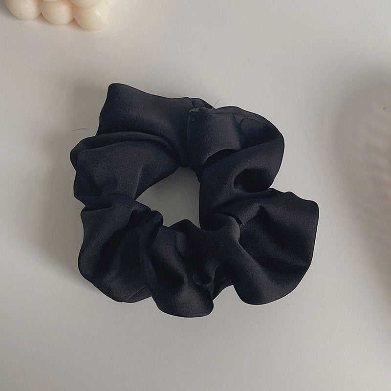 Women Silk Scrunchie Elastic Multicolor Hair Band