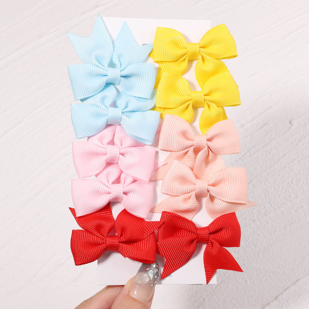 10Pcs/Set New Cute Solid Hair Clips