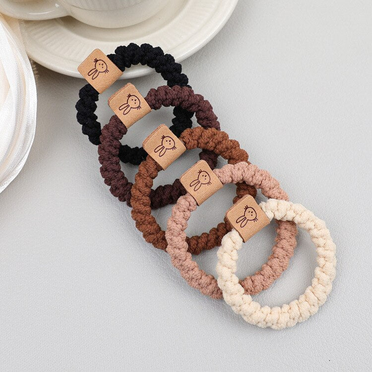 5Pcs Korean Strong Women Hair Scrunchies