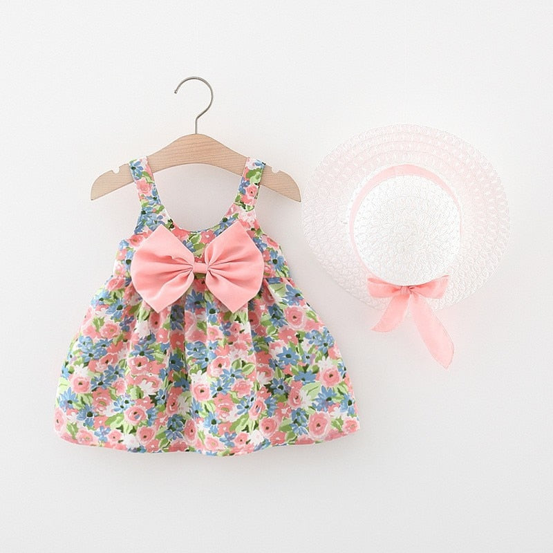 2pcs Summer Baby Girls Beach Princess Dress