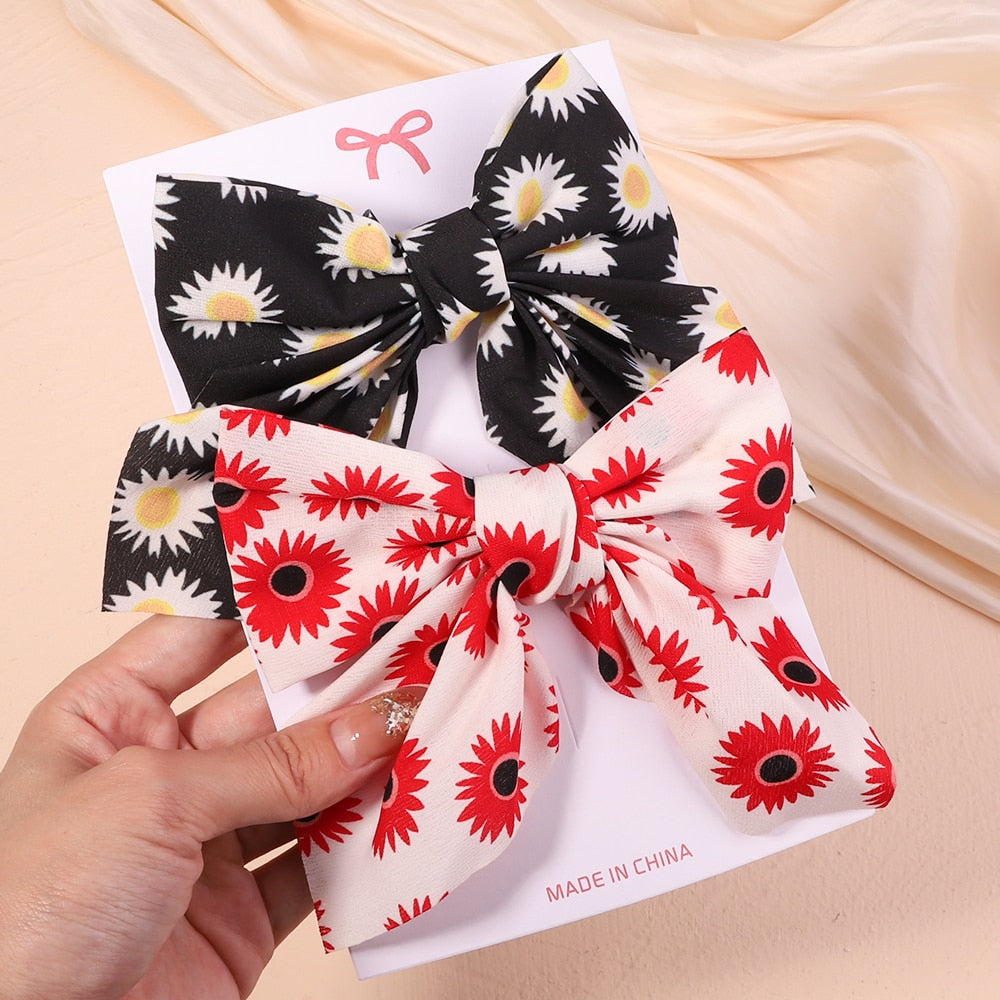 2Pcs/set Women Girls Sweet  Hair Clips