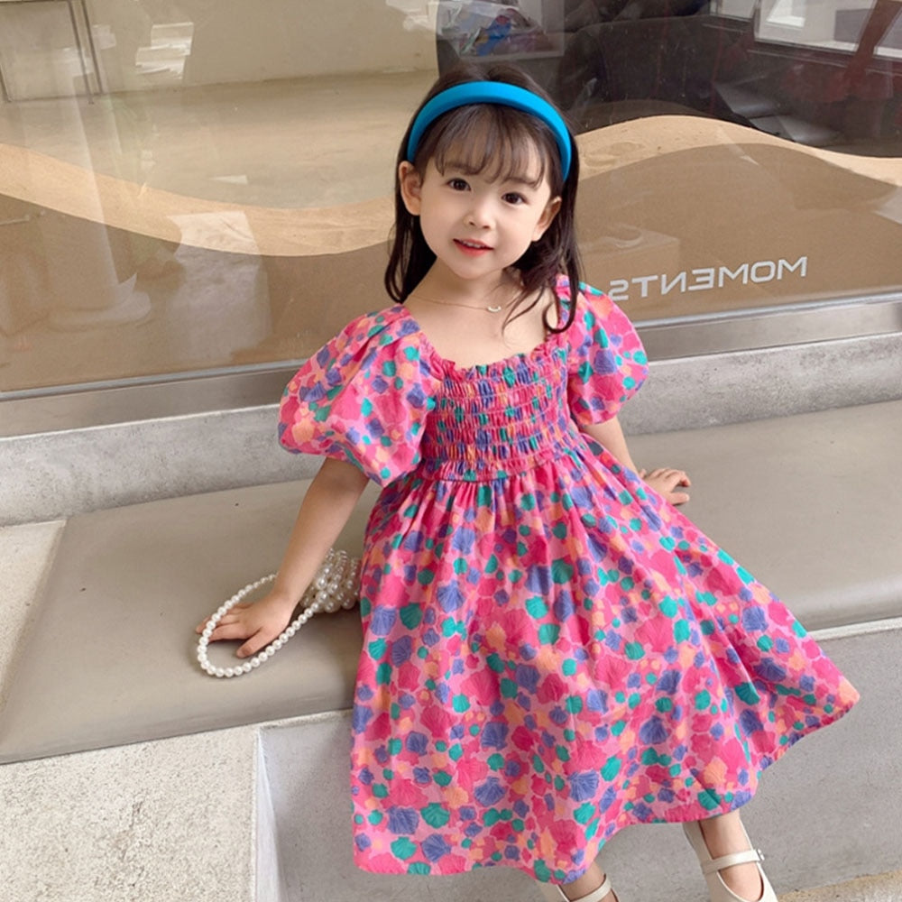 Floral Dress Fashion Dress Birthday Party Princess Dress