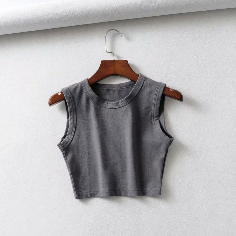Summer vintage white crop tops