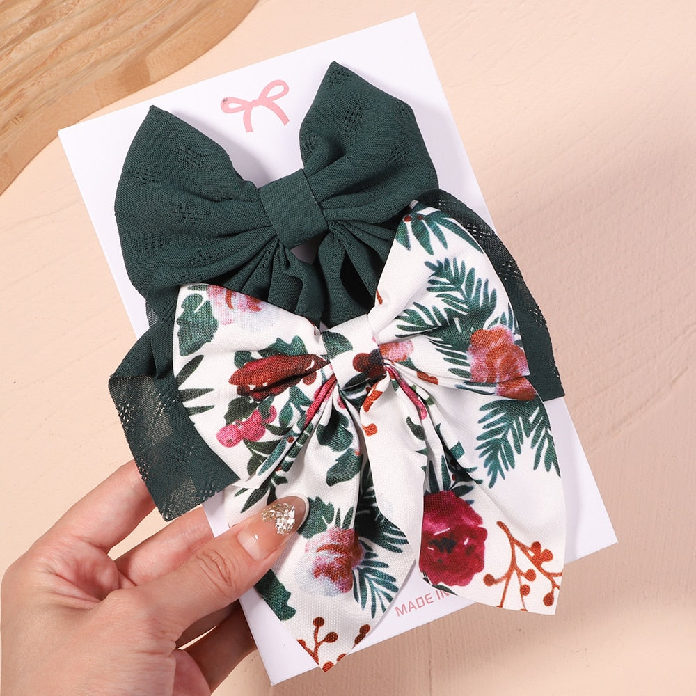 2Pcs/set Women Girls Sweet  Hair Clips
