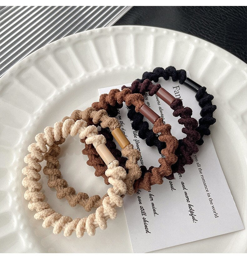 5Pcs Korean Strong Women Hair Scrunchies