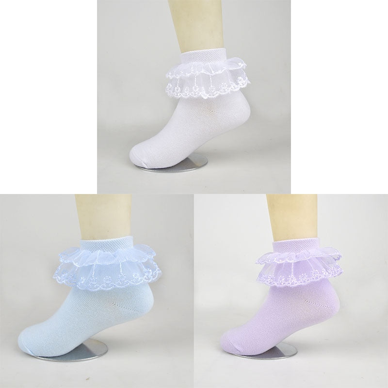 3 Pairs Cotton  Breathable Socks Children