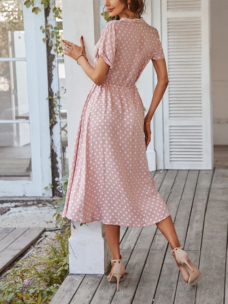 Print Shirt Dress Women Casual