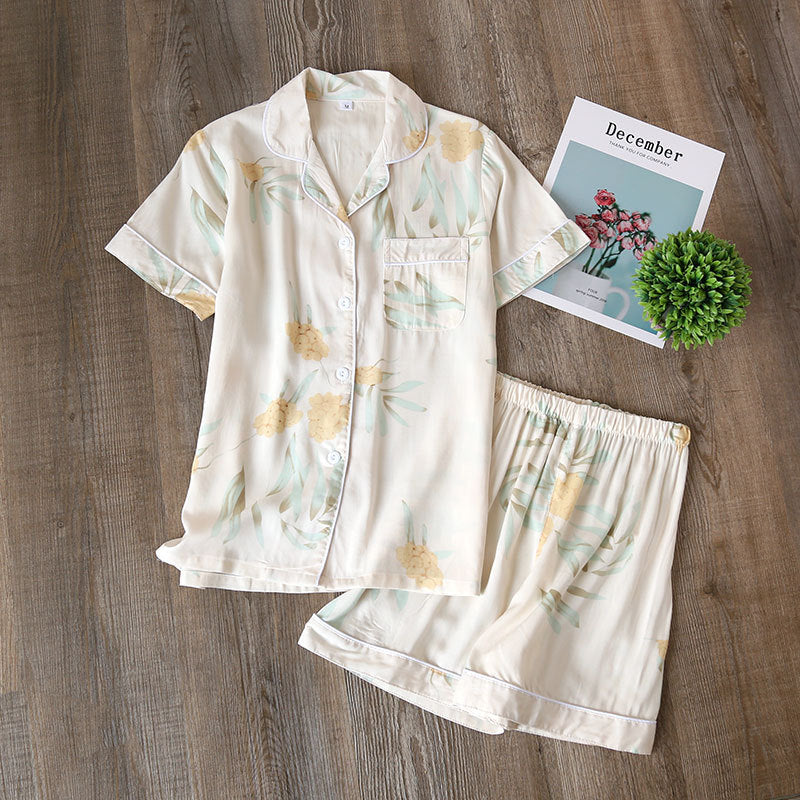 New women's pajamas floral print
