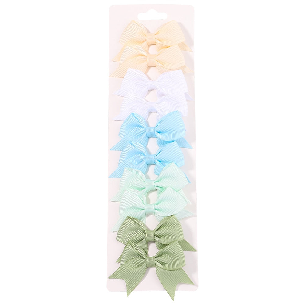 10Pcs/Set New Cute Solid Hair Clips