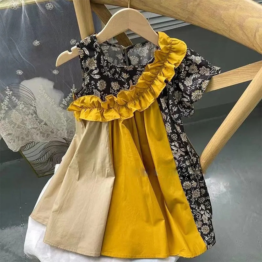 Girls Bubble Sleeve Princess Dress