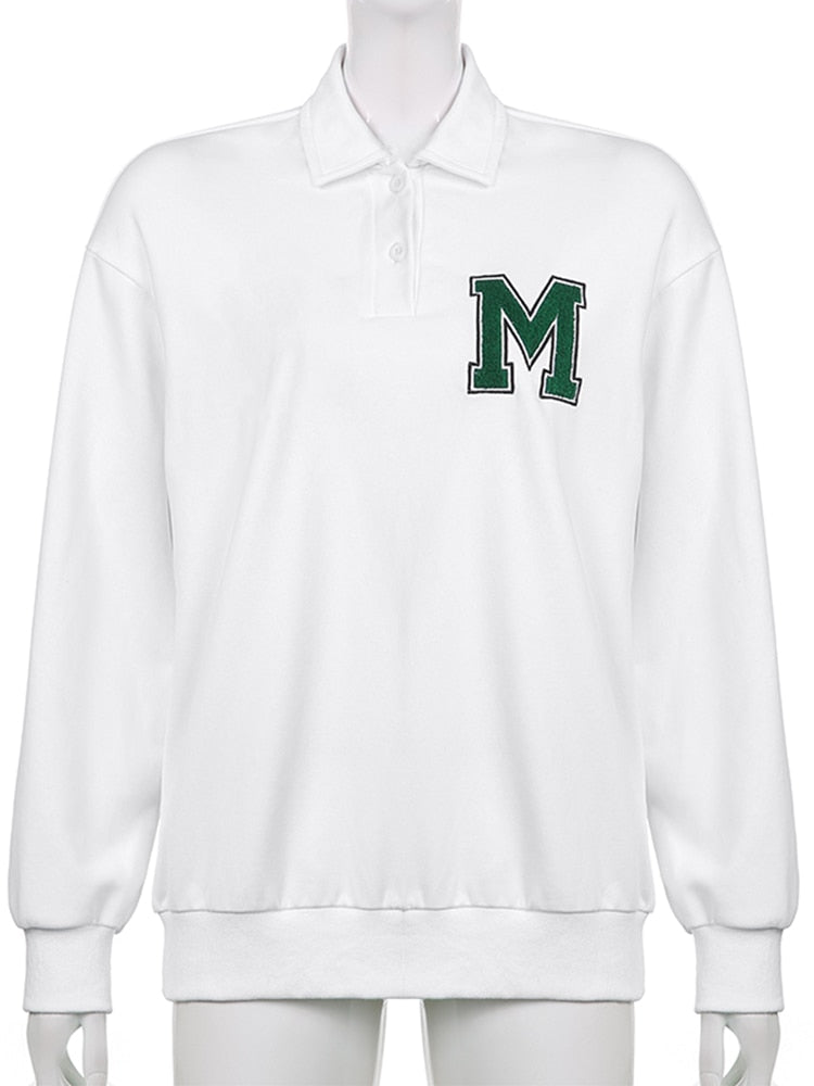 White Oversized Sweatshirt Women
