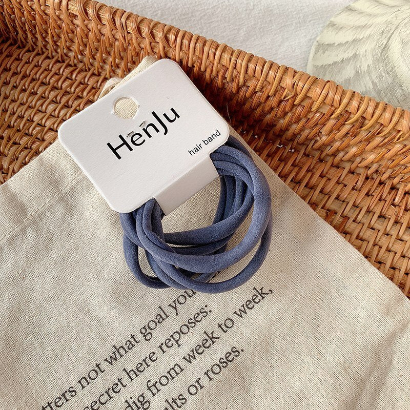 5Pcs Korean Strong Women Hair Scrunchies