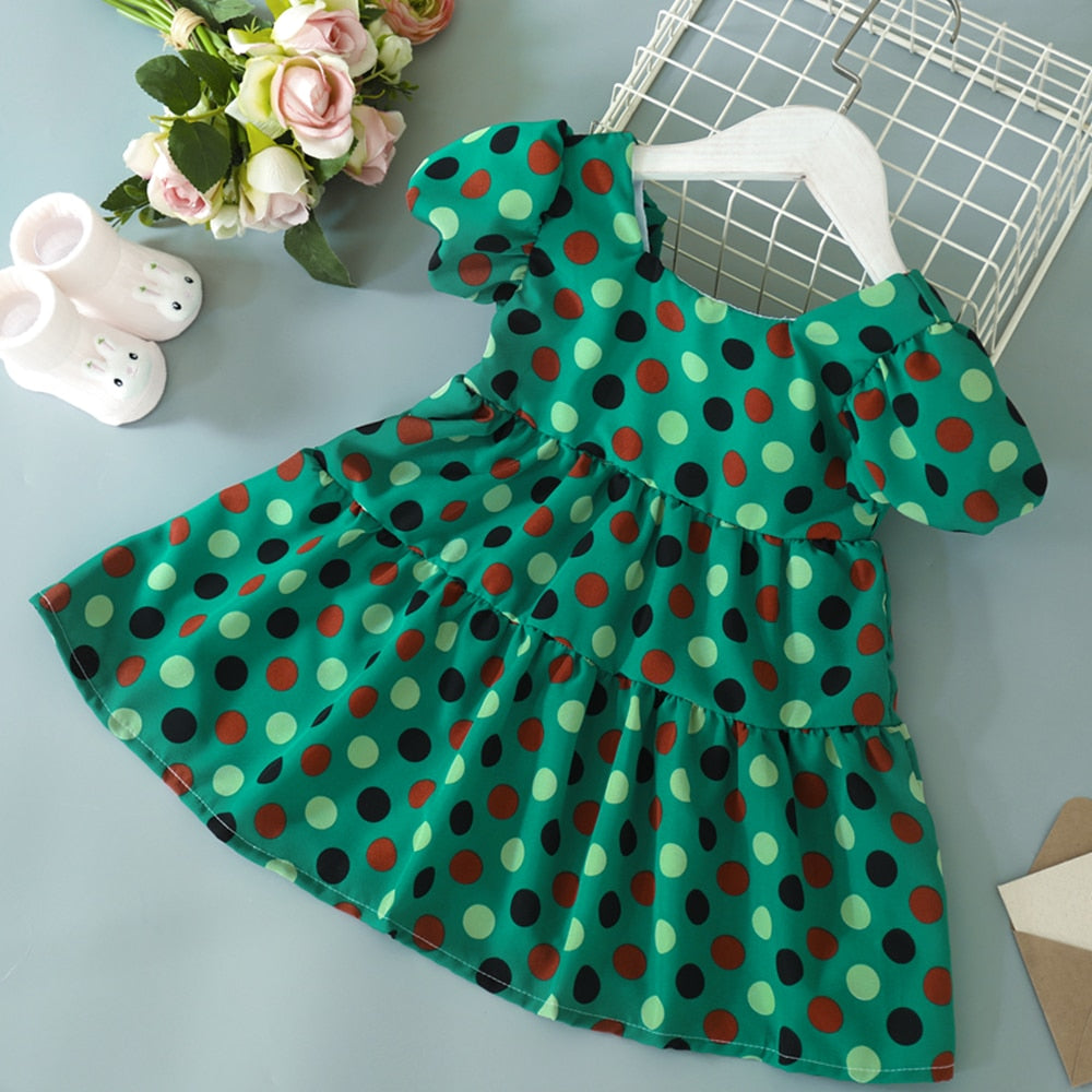 Summer Toddler Dresses Baby Girl Clothes Cute Flowers Print