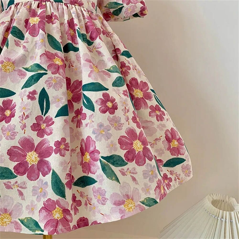 Floral Dress Fashion Dress Birthday Party Princess Dress