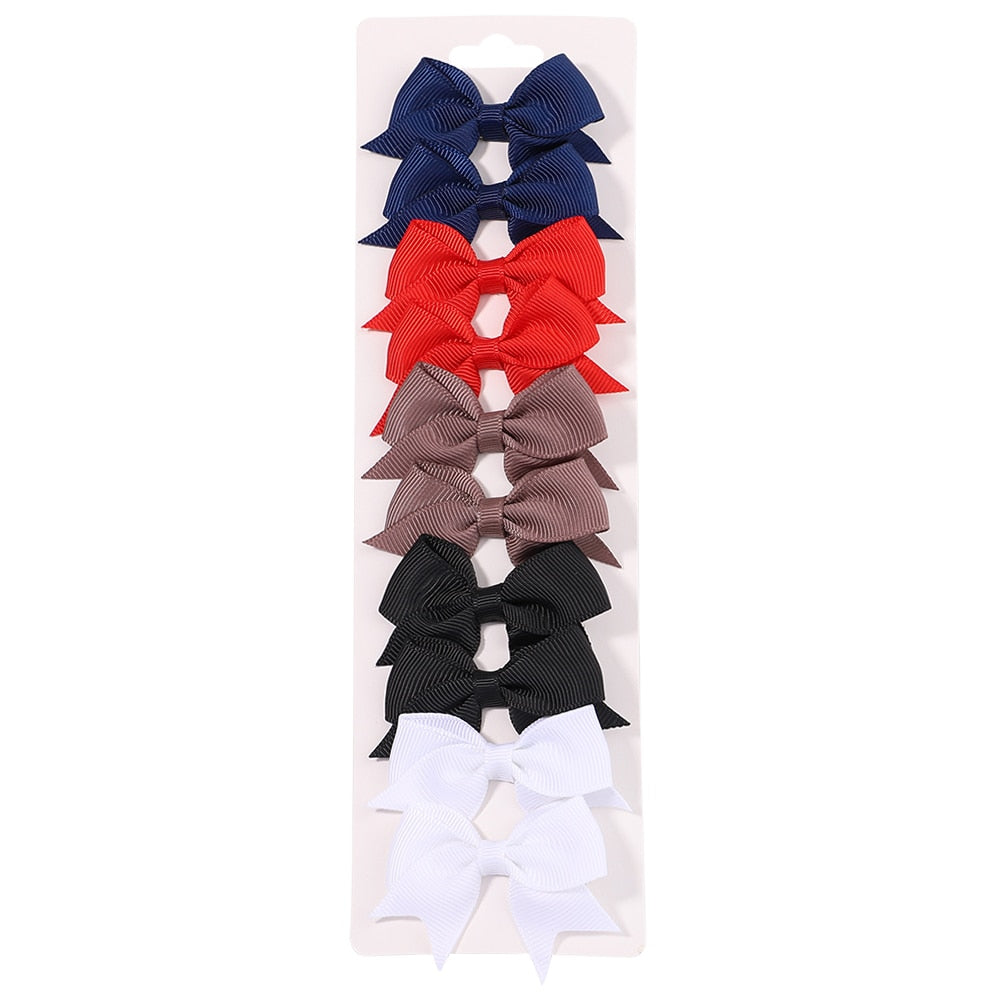 10Pcs/Set New Cute Solid Hair Clips
