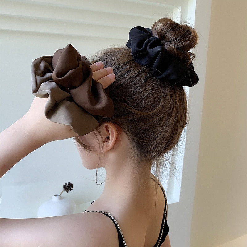 Newest Korean Woman Silk Elastics Hair Band
