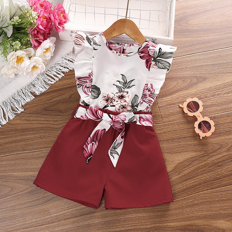 Baby Girl clothing suit summer floral print