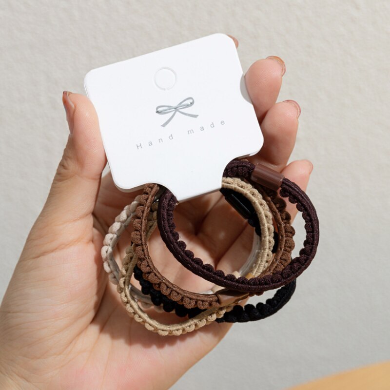 5Pcs Korean Strong Women Hair Scrunchies