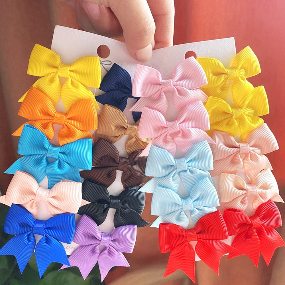 10Pcs/Set New Cute Solid Hair Clips