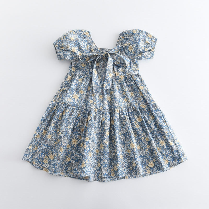Girls Bubble Sleeve Princess Dress