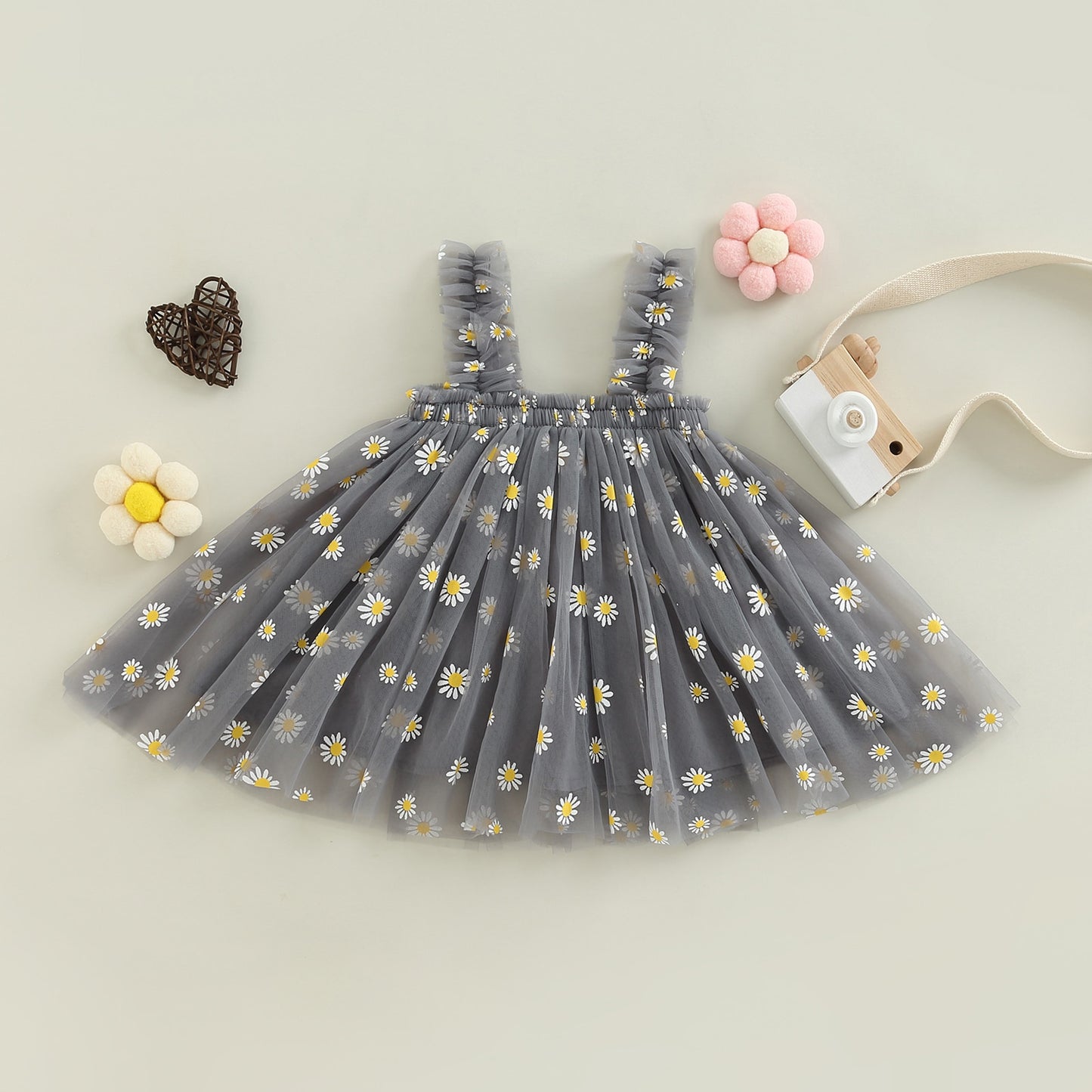 Summer Toddler Kid Baby Girls Dress Daisy