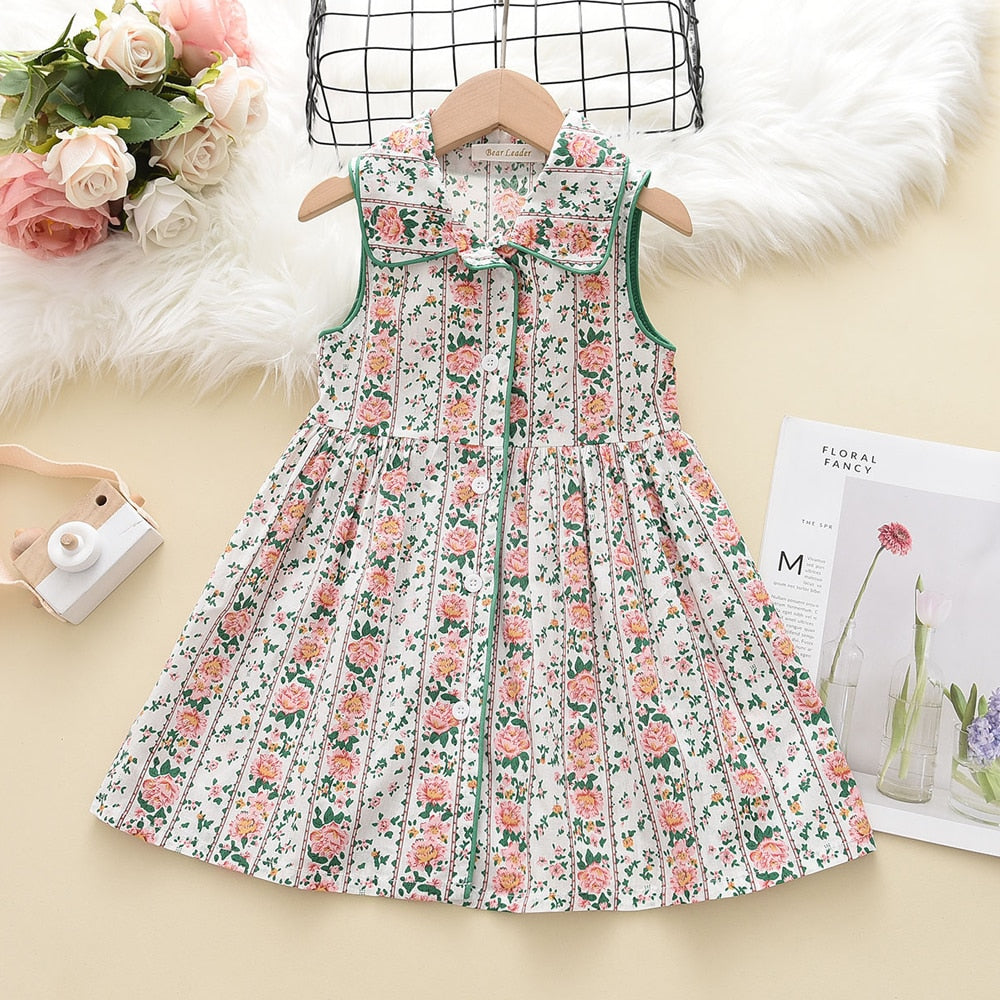 Girls Bubble Sleeve Princess Dress