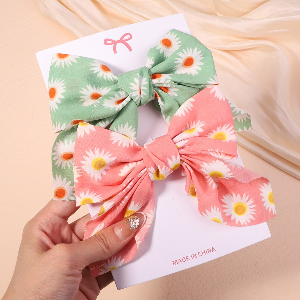 2Pcs/set Women Girls Sweet  Hair Clips
