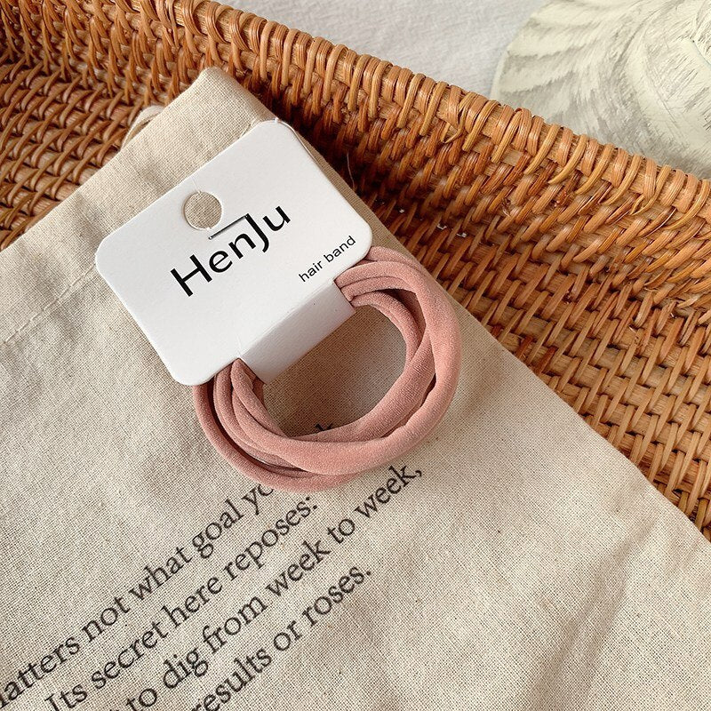 5Pcs Korean Strong Women Hair Scrunchies