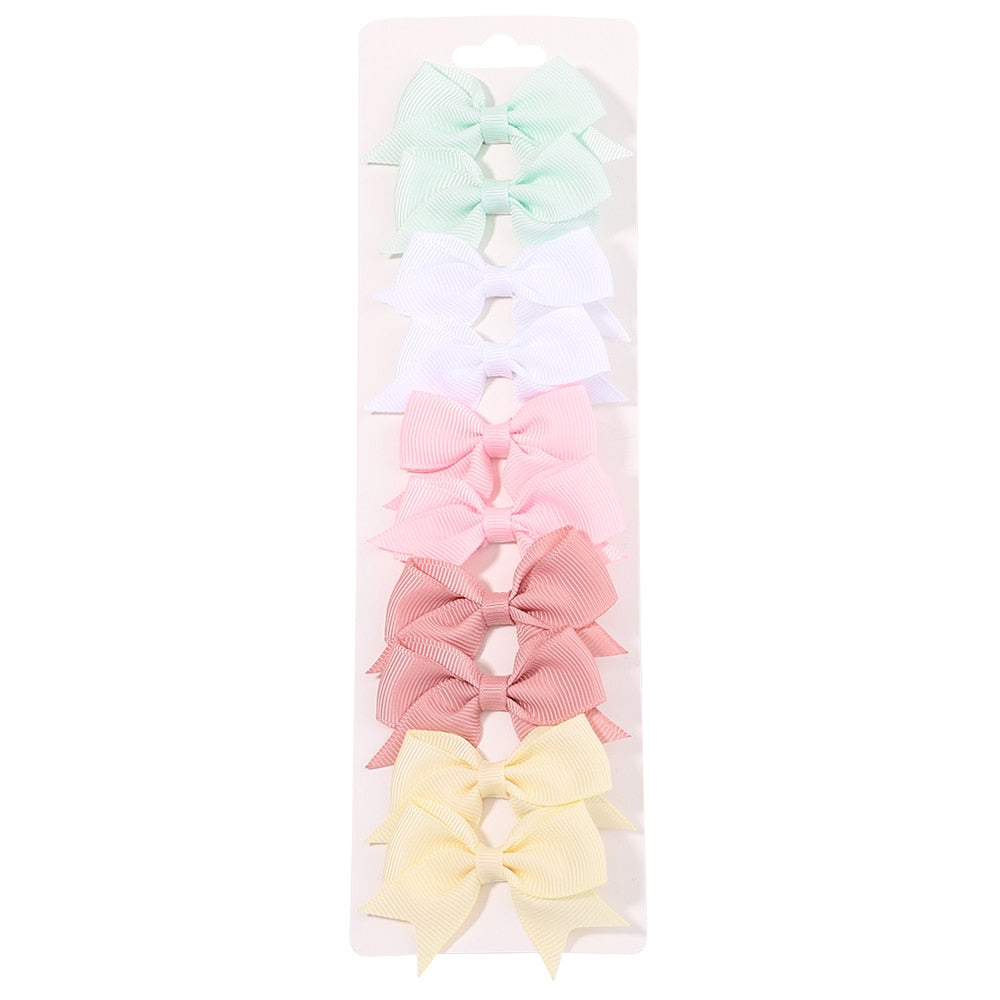 10Pcs/Set New Cute Solid Hair Clips