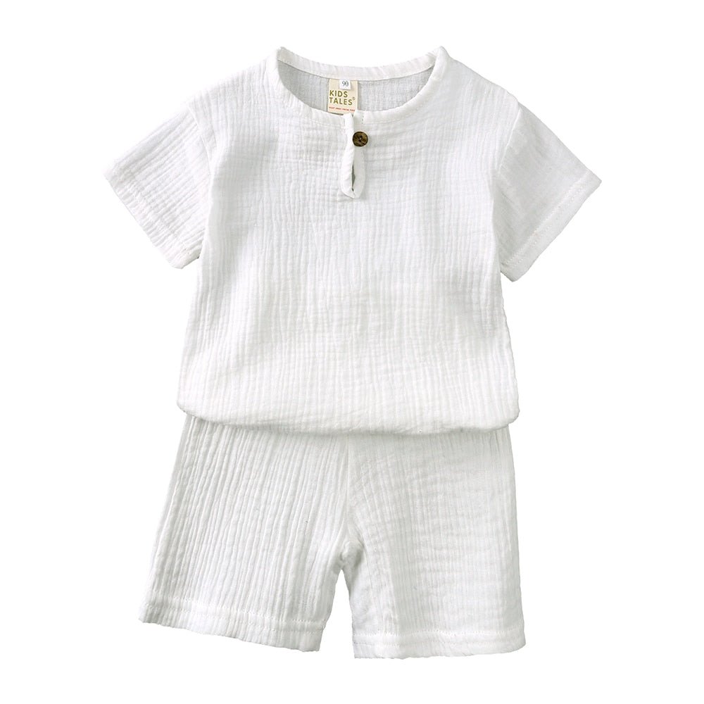 Toddler Summer Boy Girl Outfits Cotton