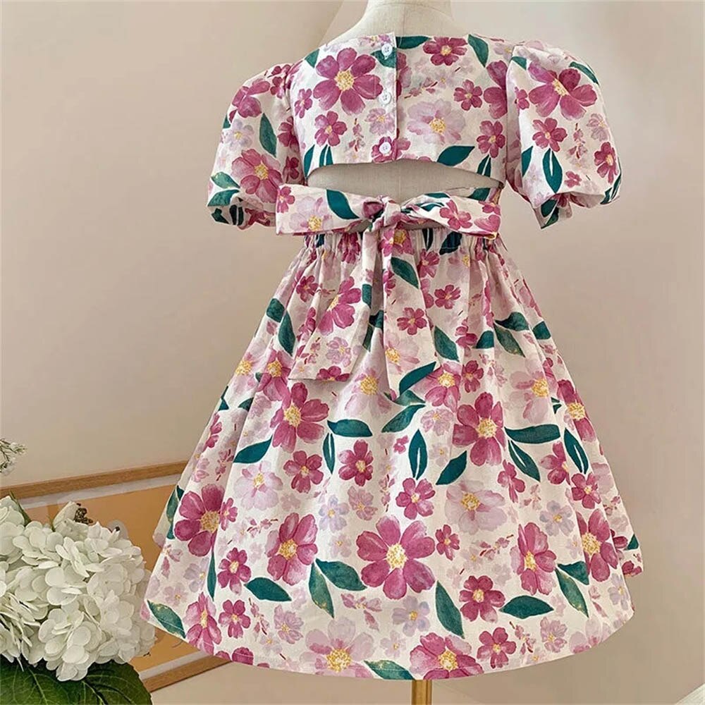Floral Dress Fashion Dress Birthday Party Princess Dress