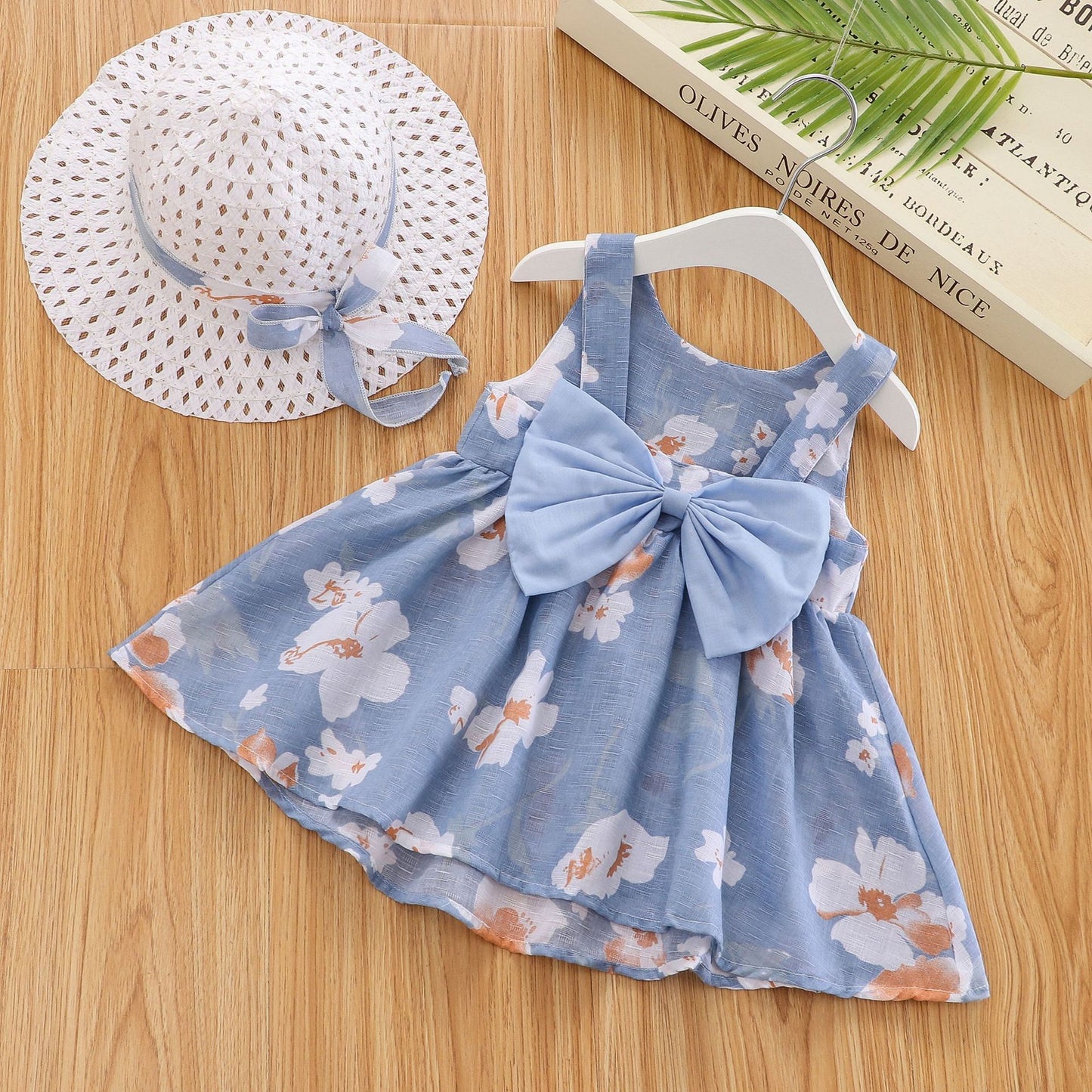 2pcs Summer Baby Girls Beach Princess Dress