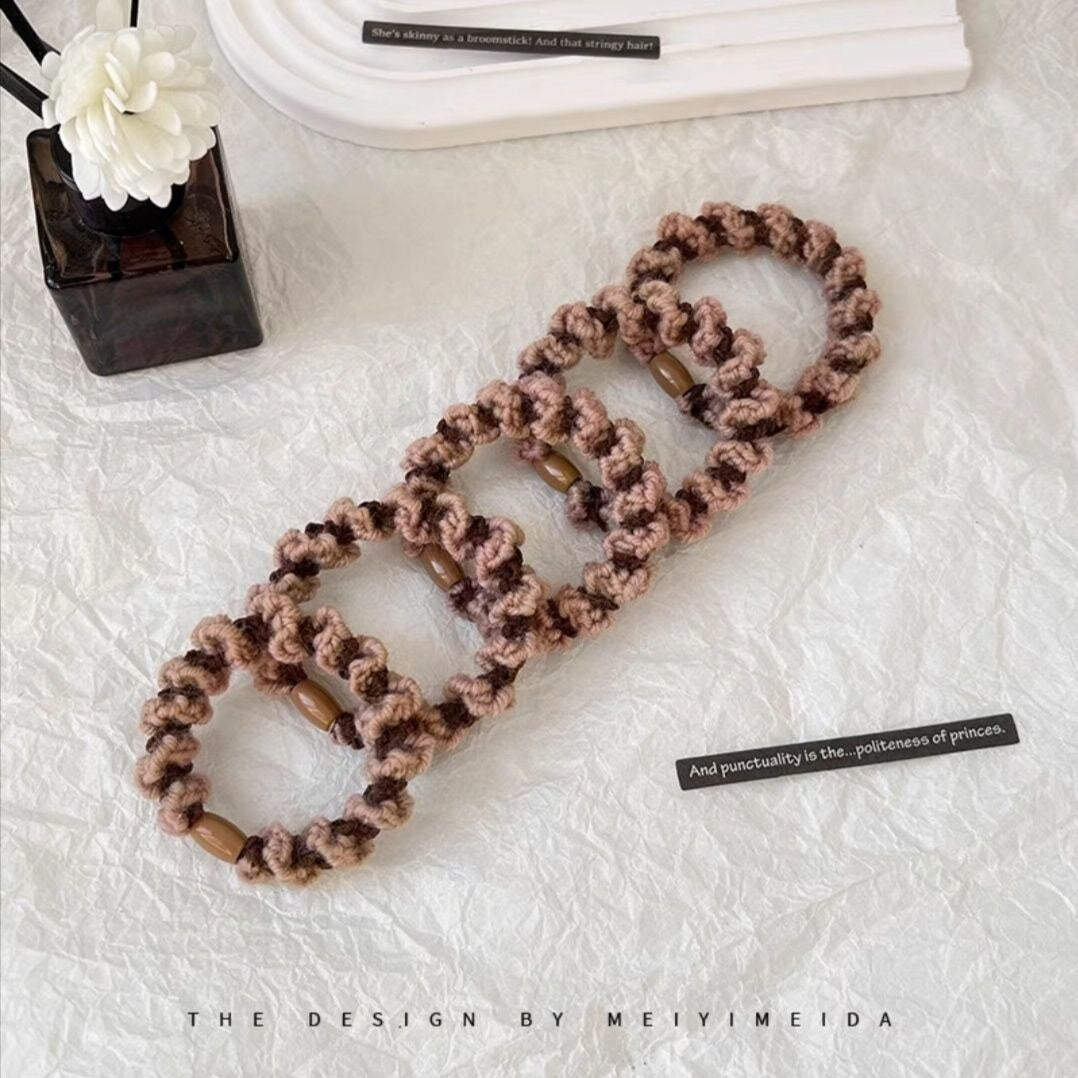 5Pcs Korean Strong Women Hair Scrunchies
