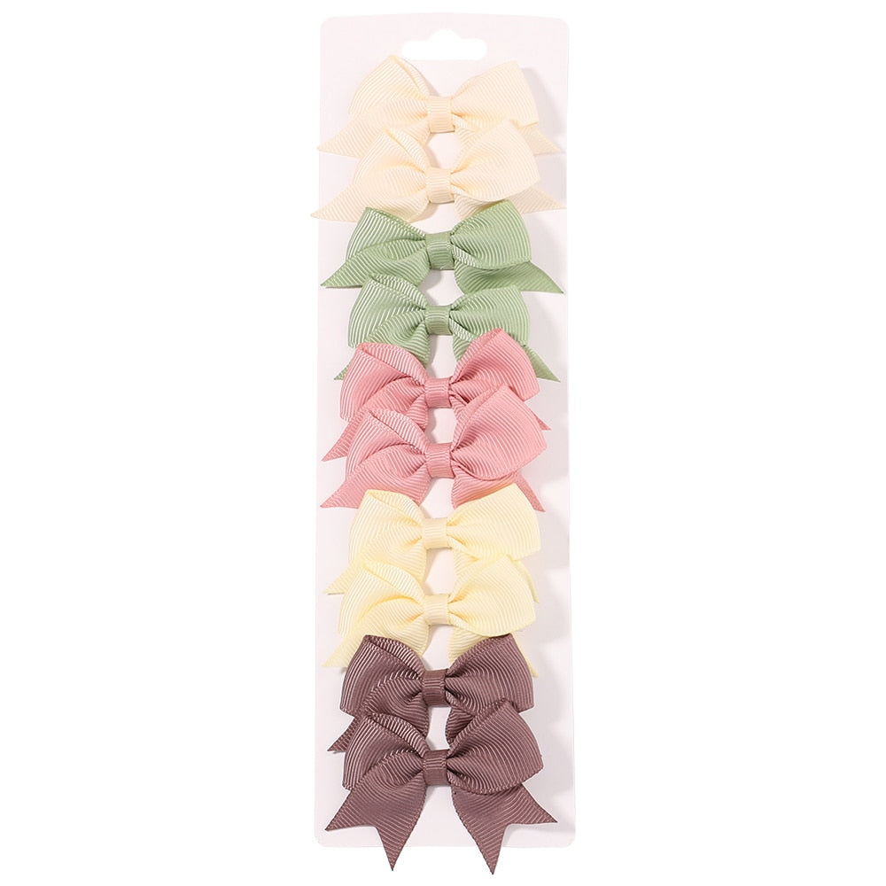 10Pcs/Set New Cute Solid Hair Clips