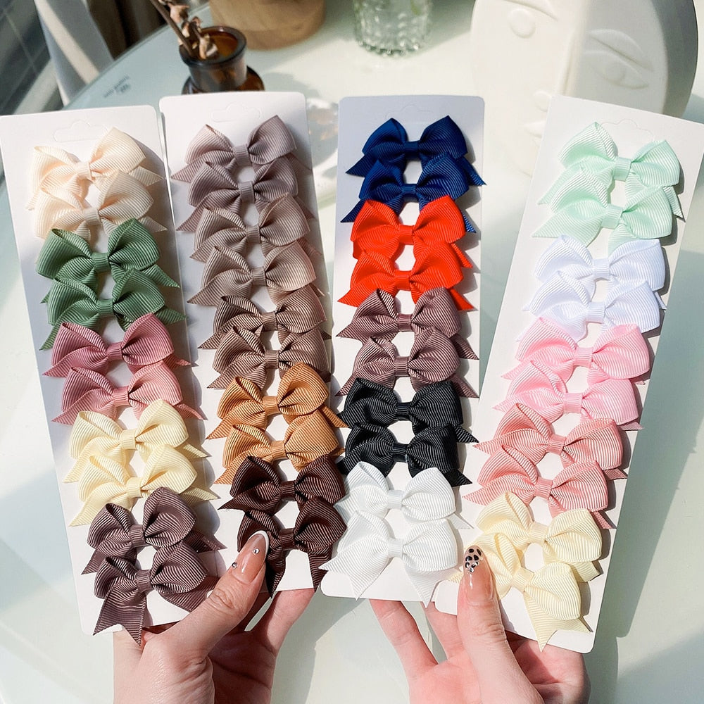 10Pcs/Set New Cute Solid Hair Clips