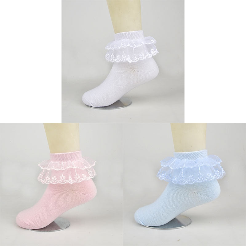 3 Pairs Cotton  Breathable Socks Children