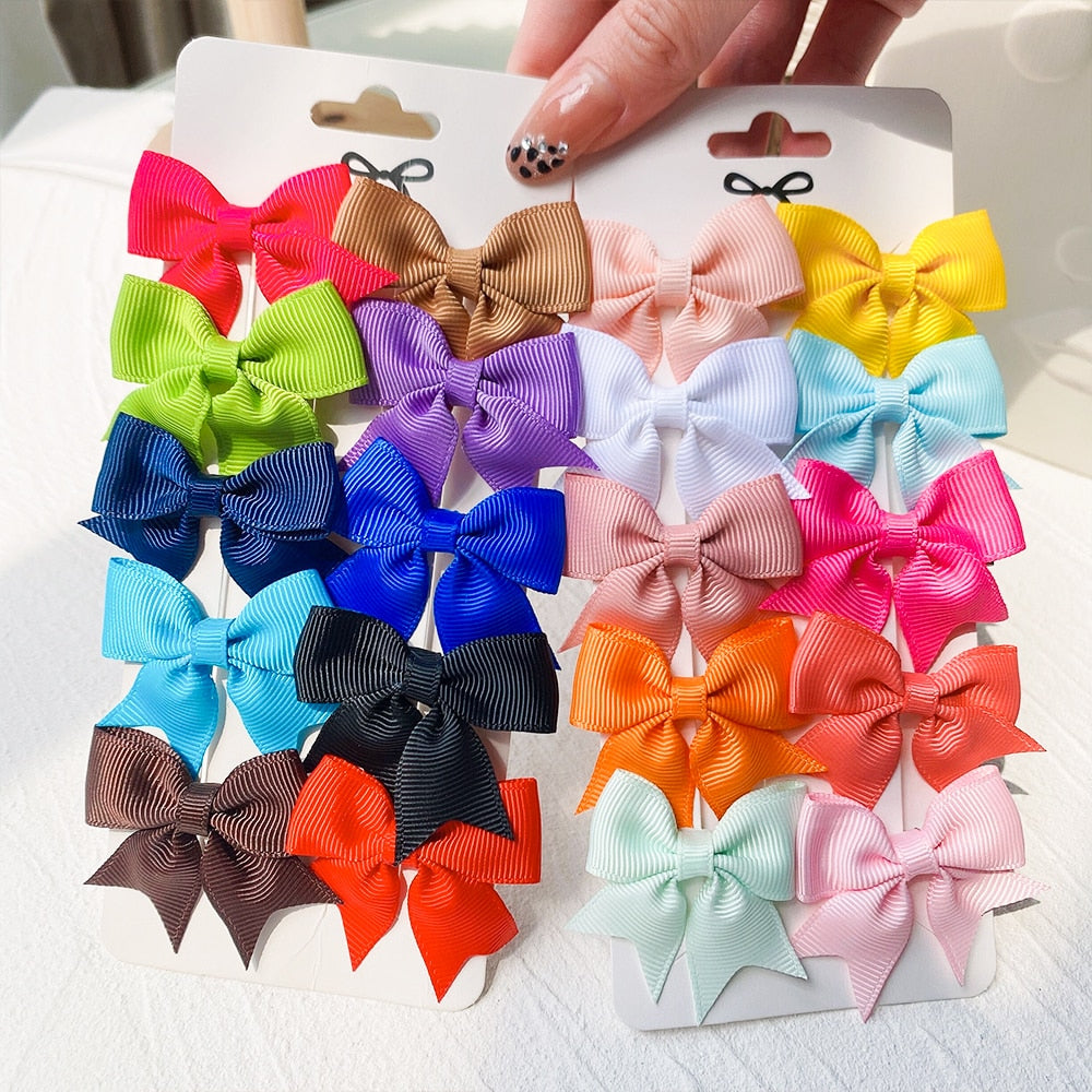 10Pcs/Set New Cute Solid Hair Clips