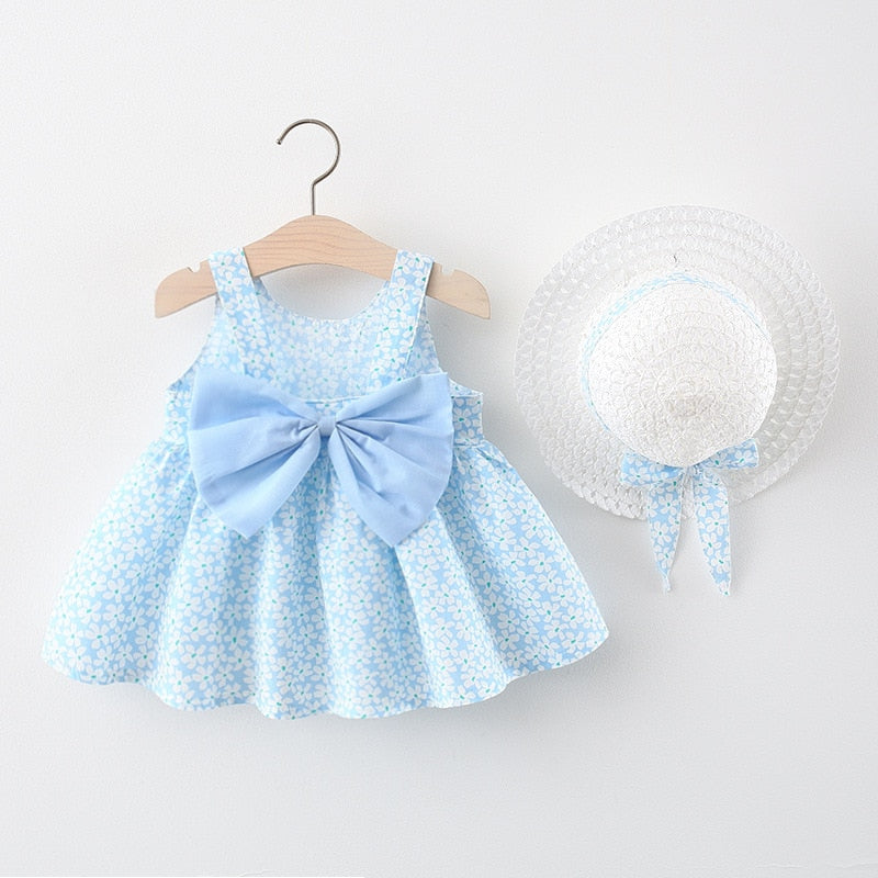 2pcs Summer Baby Girls Beach Princess Dress