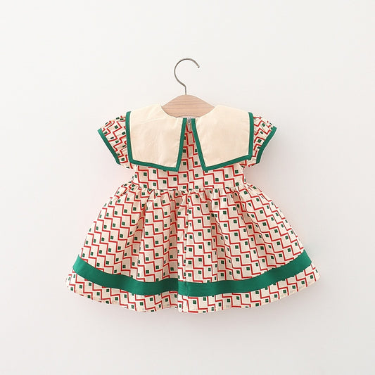 Summer Children's Clothes Simple Dresses To 3 Years Old