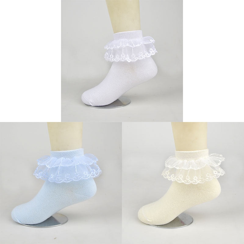 3 Pairs Cotton  Breathable Socks Children