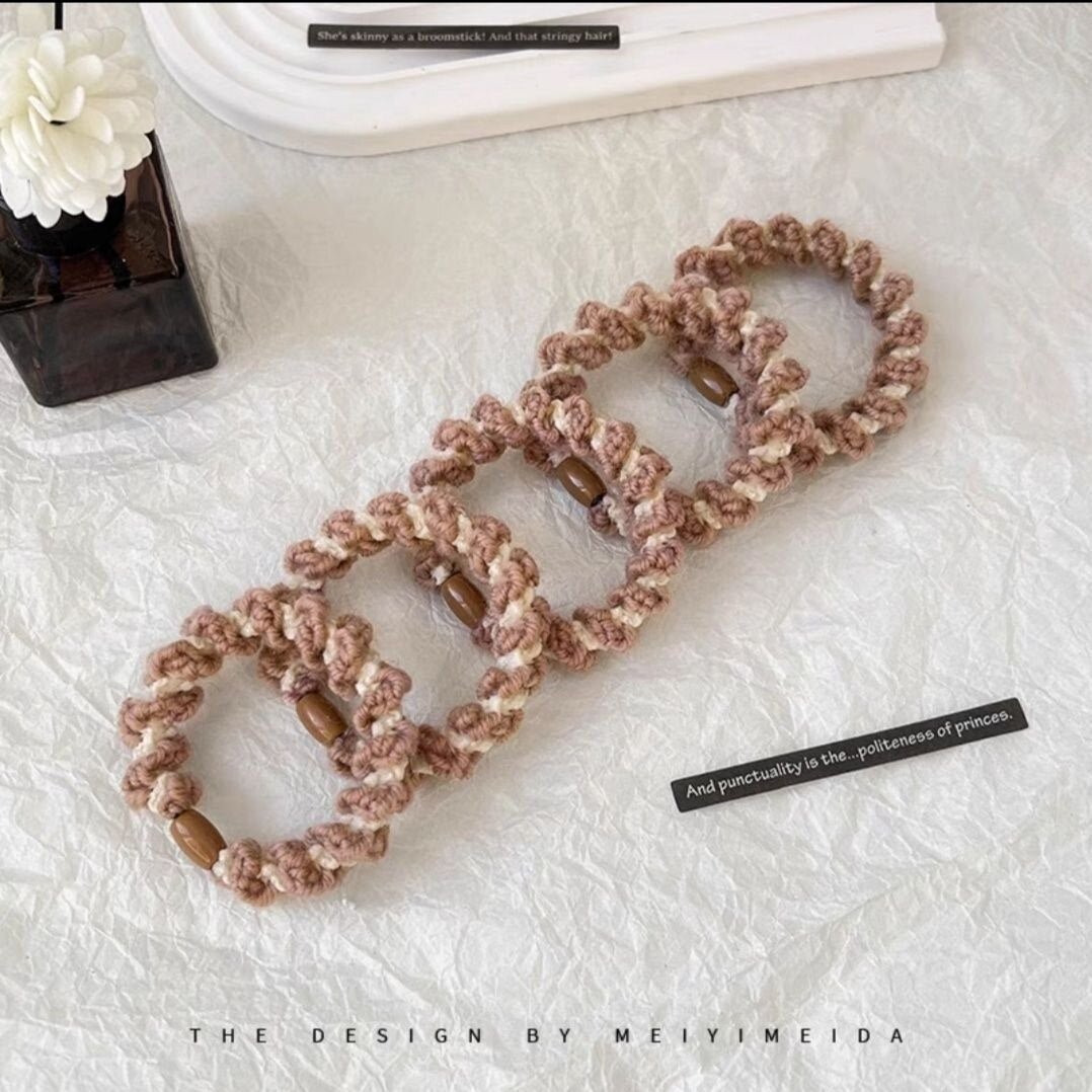 5Pcs Korean Strong Women Hair Scrunchies