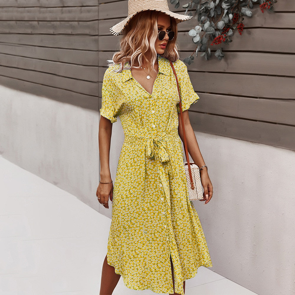 Women Beach Boho Summer Dress 2023