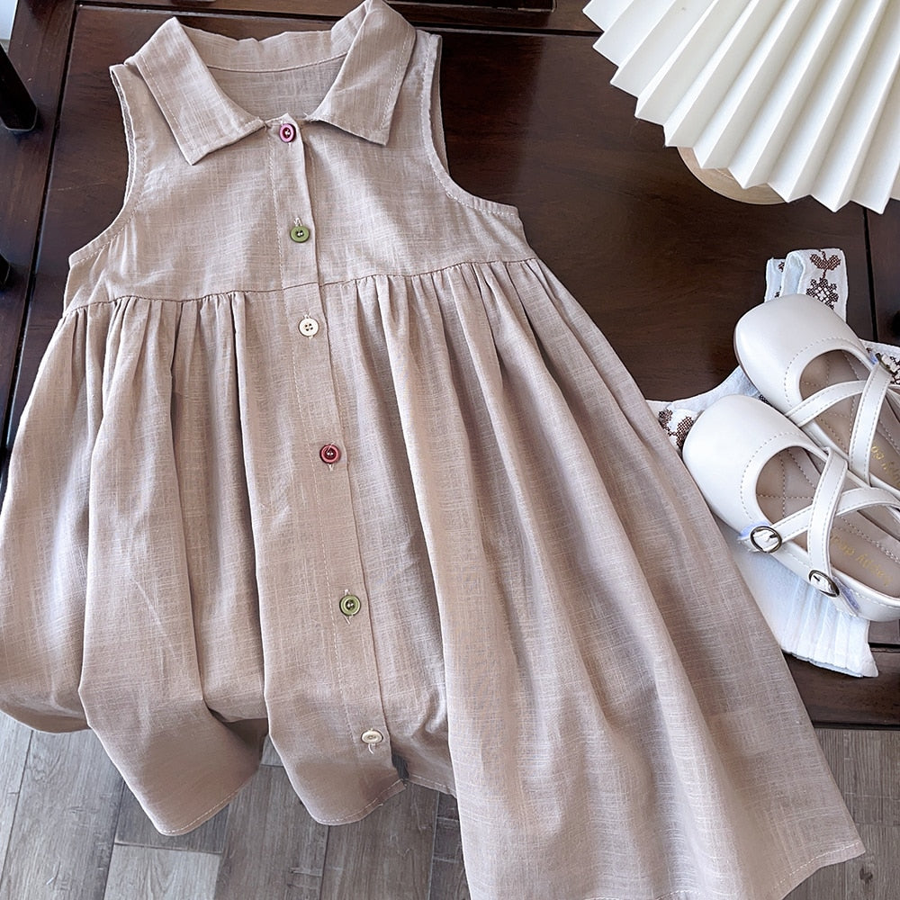 Girls Bubble Sleeve Princess Dress