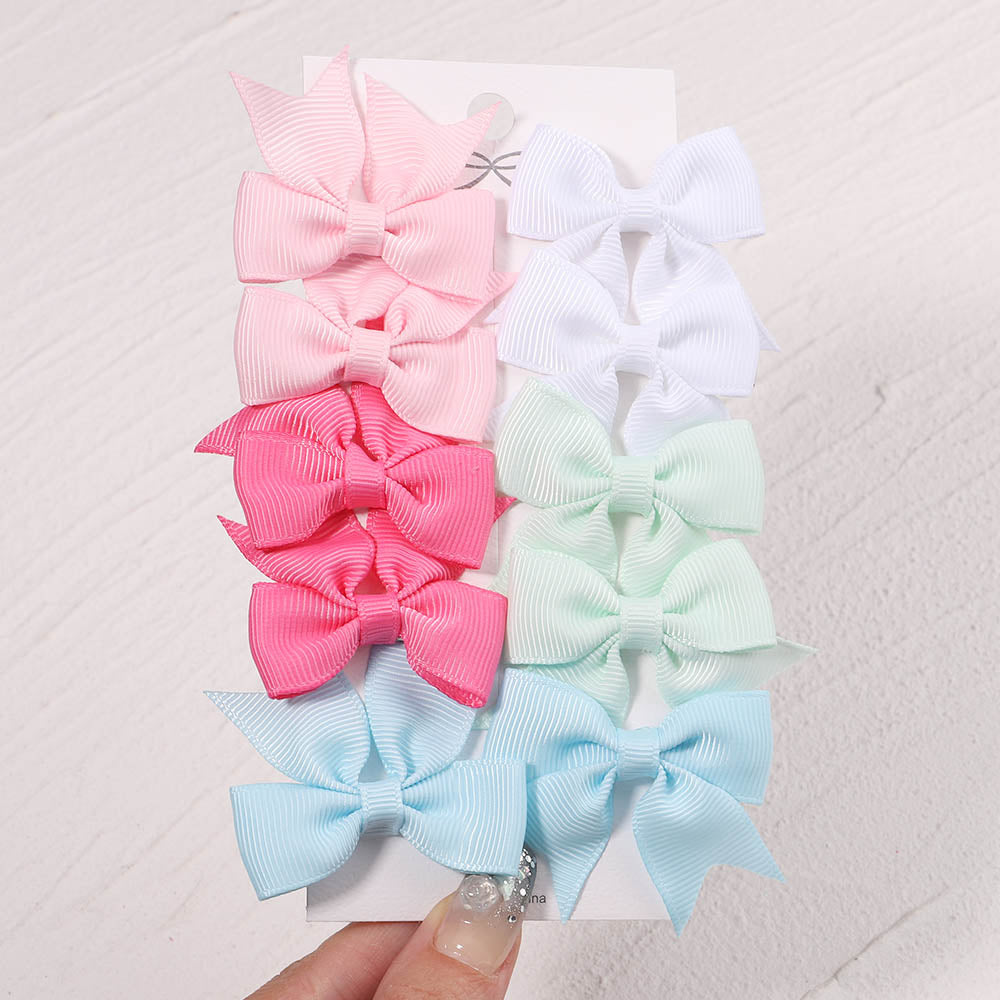 10Pcs/Set New Cute Solid Hair Clips