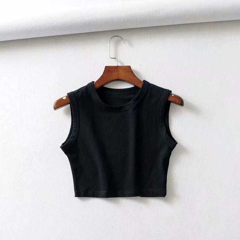 Summer vintage white crop tops